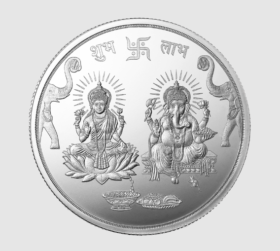 999 hallmarked silver coins in Gurugram – Lakshmi silver coins Aashirwad Jewellers